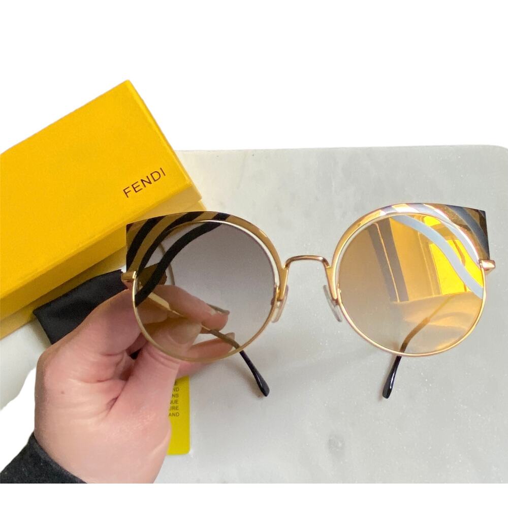 Fendi Women's Cat Eye Sunglasses- Fendi FF 0215/S - Picture 8 of 10